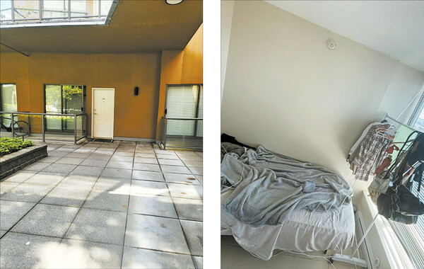 (좌)밴쿠버 집의 형태, (우)좁지만 값비싼 방