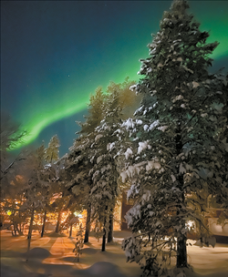 핀란드의 오로라.